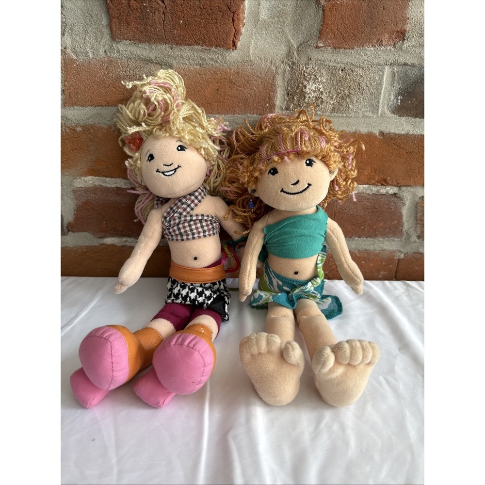 Groovy Girls 14" Plush Dolls Lot Of 2 Gwen And Kenna